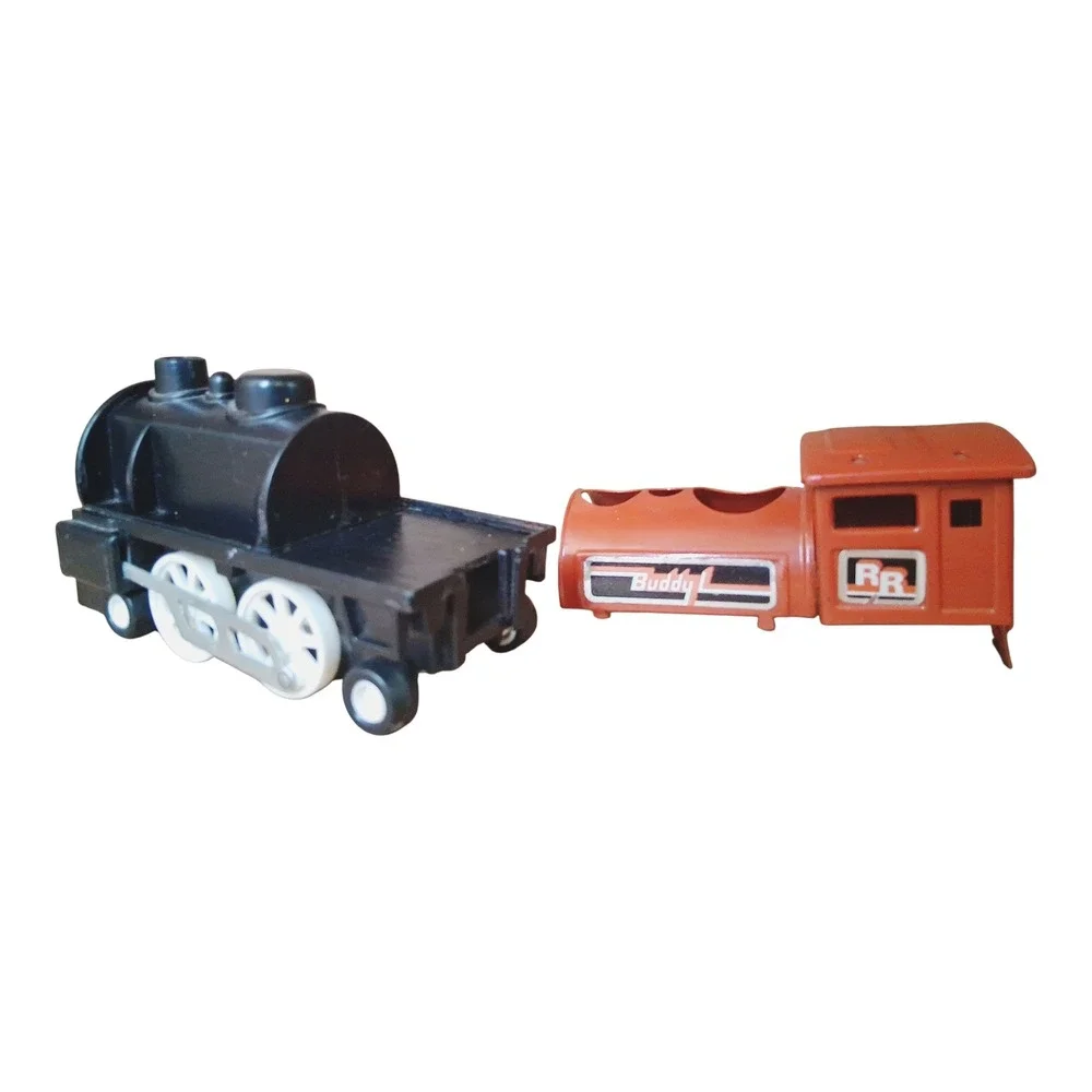 Vintage 1978 Buddy L Train Locomotive‎ Engine Red Black Plastic Toy RR